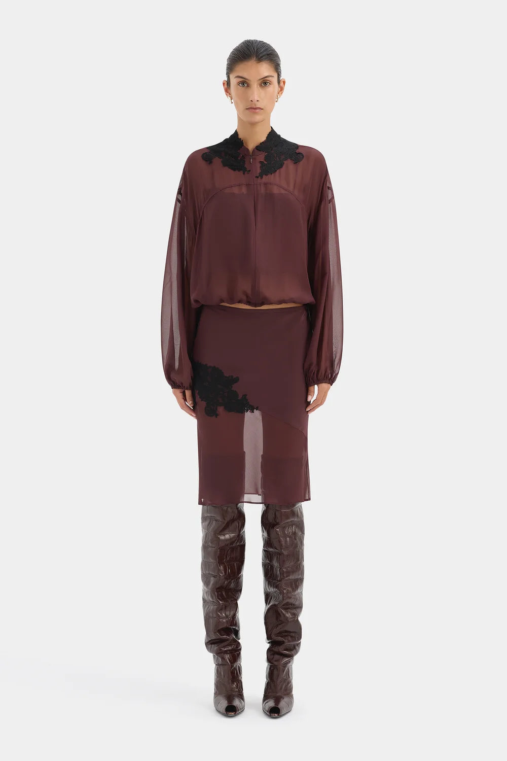 Sir Noria Bomber Dark Plum