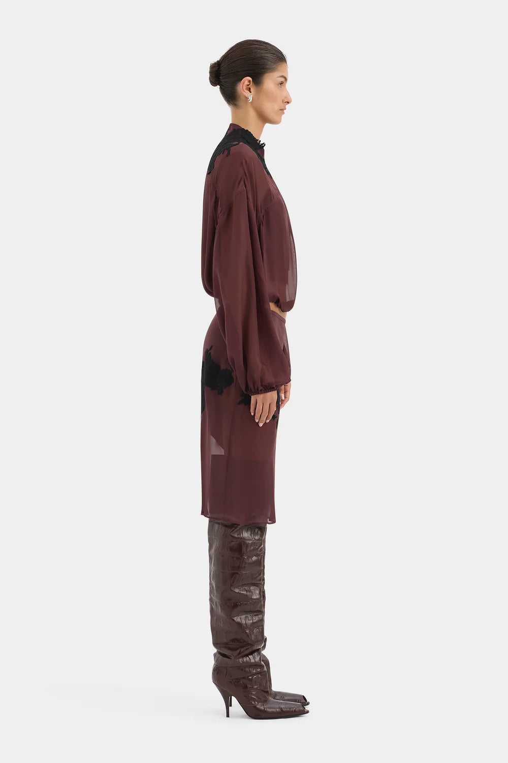 Sir Noria Bomber Dark Plum