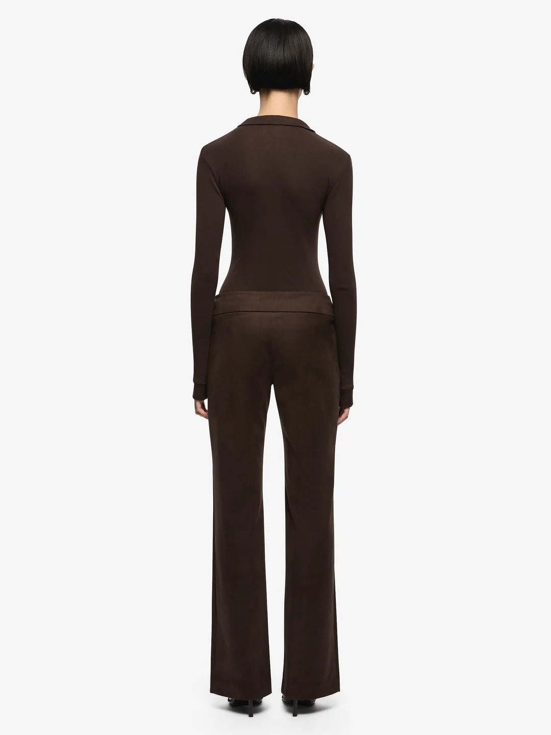 Moneta Long Sleeve Top Chocolate