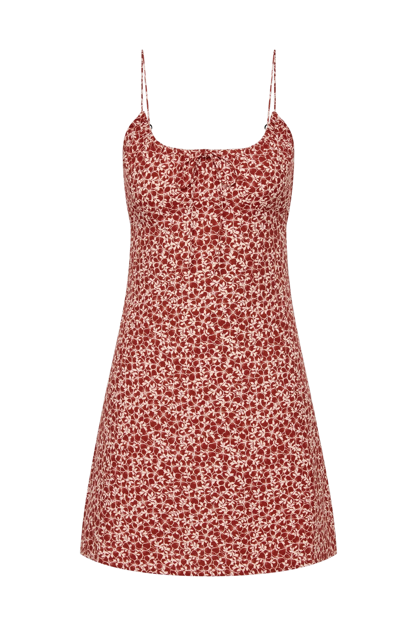 Pau Mini Dress Peony Garnet