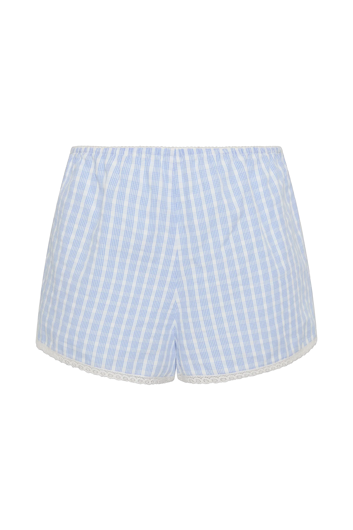 Lonny Short Paloma Check Light Blue White