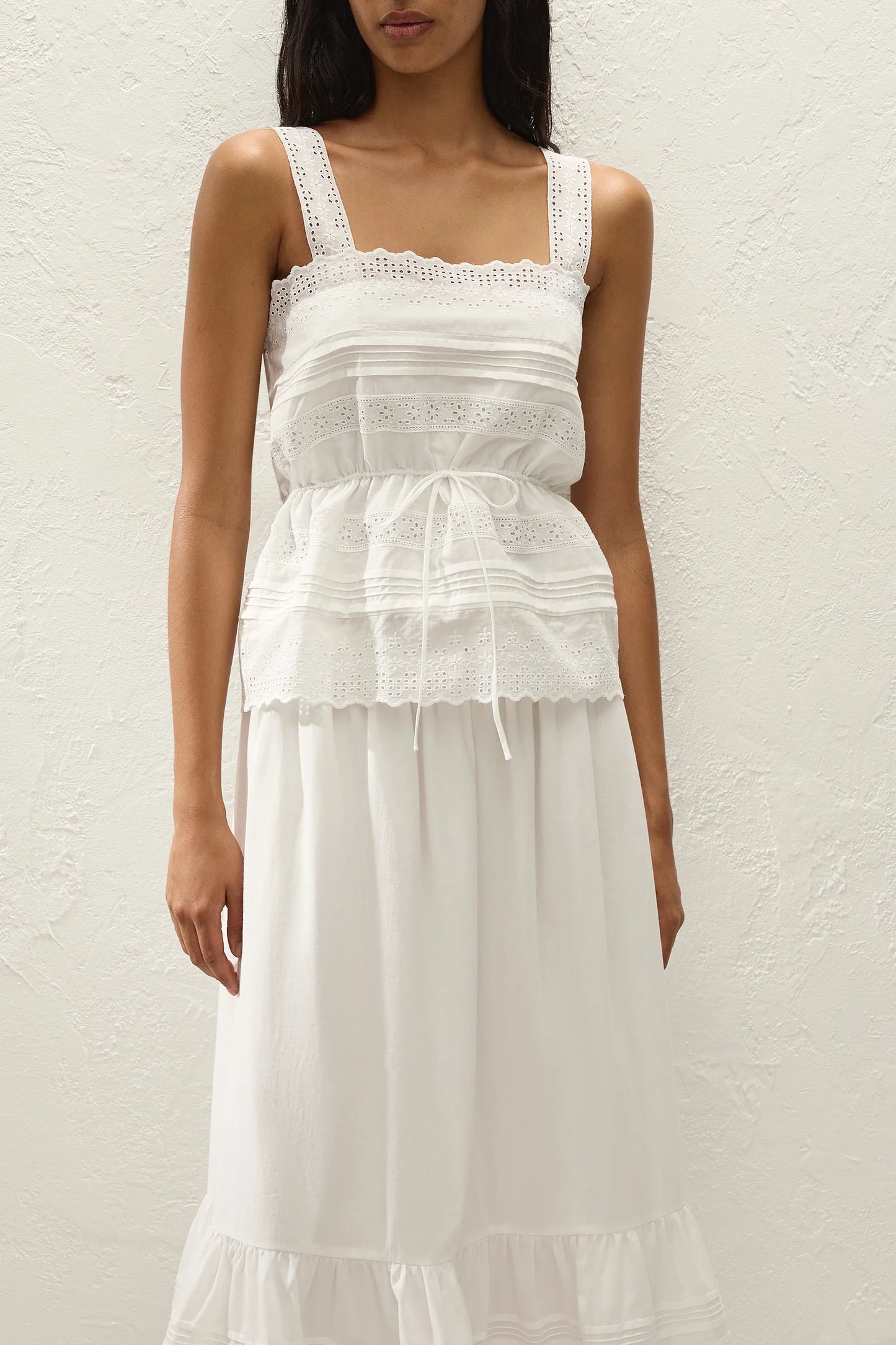 Faithfull Dalila Top Fernanda Lace Antique White