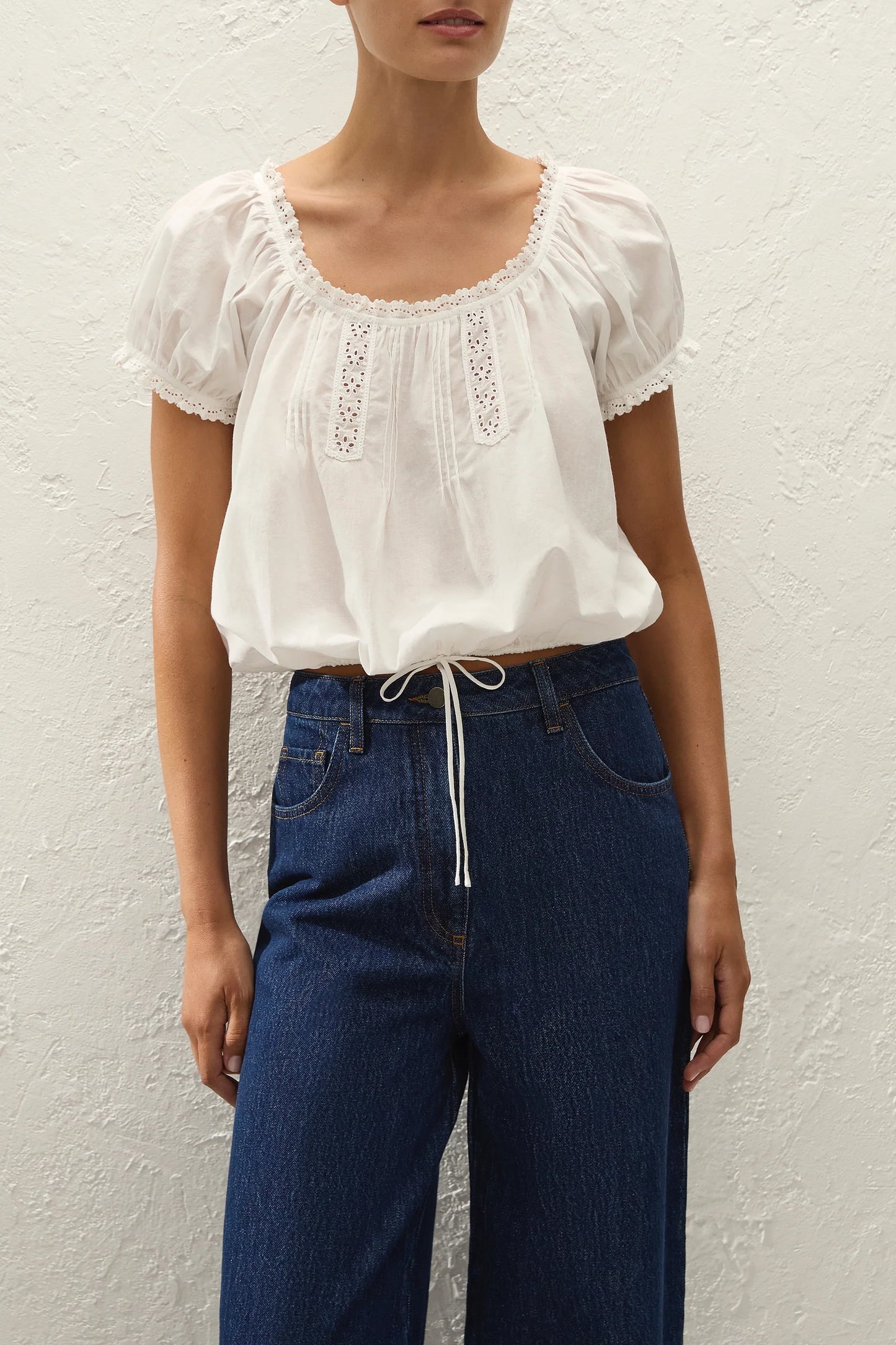 Gabi Top Fernanda Lace Antique White