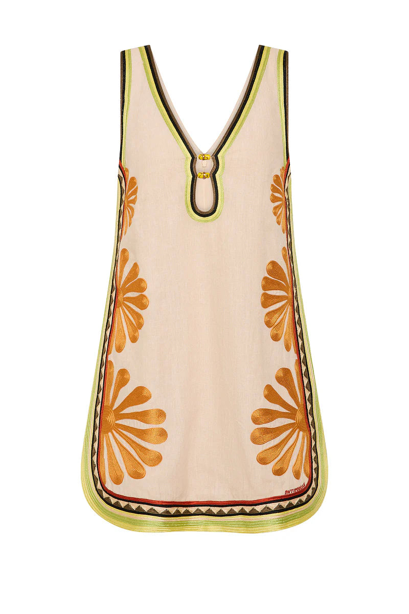 Deja Vu V Neck Mini Dress