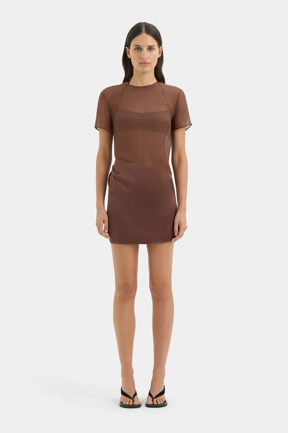 Luca Mini Dress Chestnut chestnut
