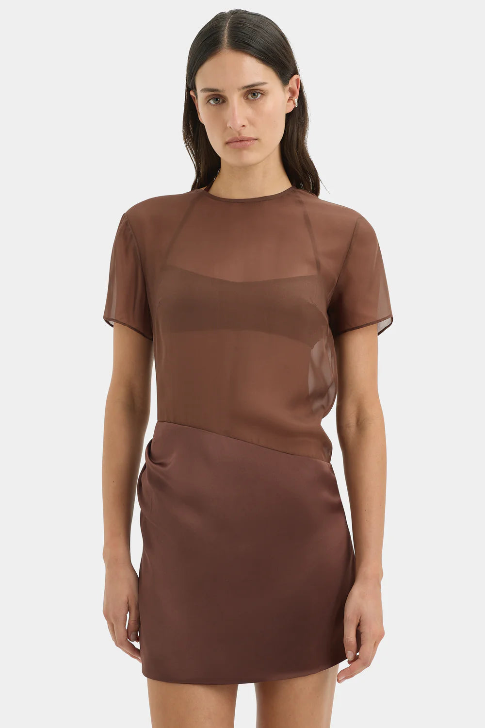 Luca Mini Dress Chestnut chestnut