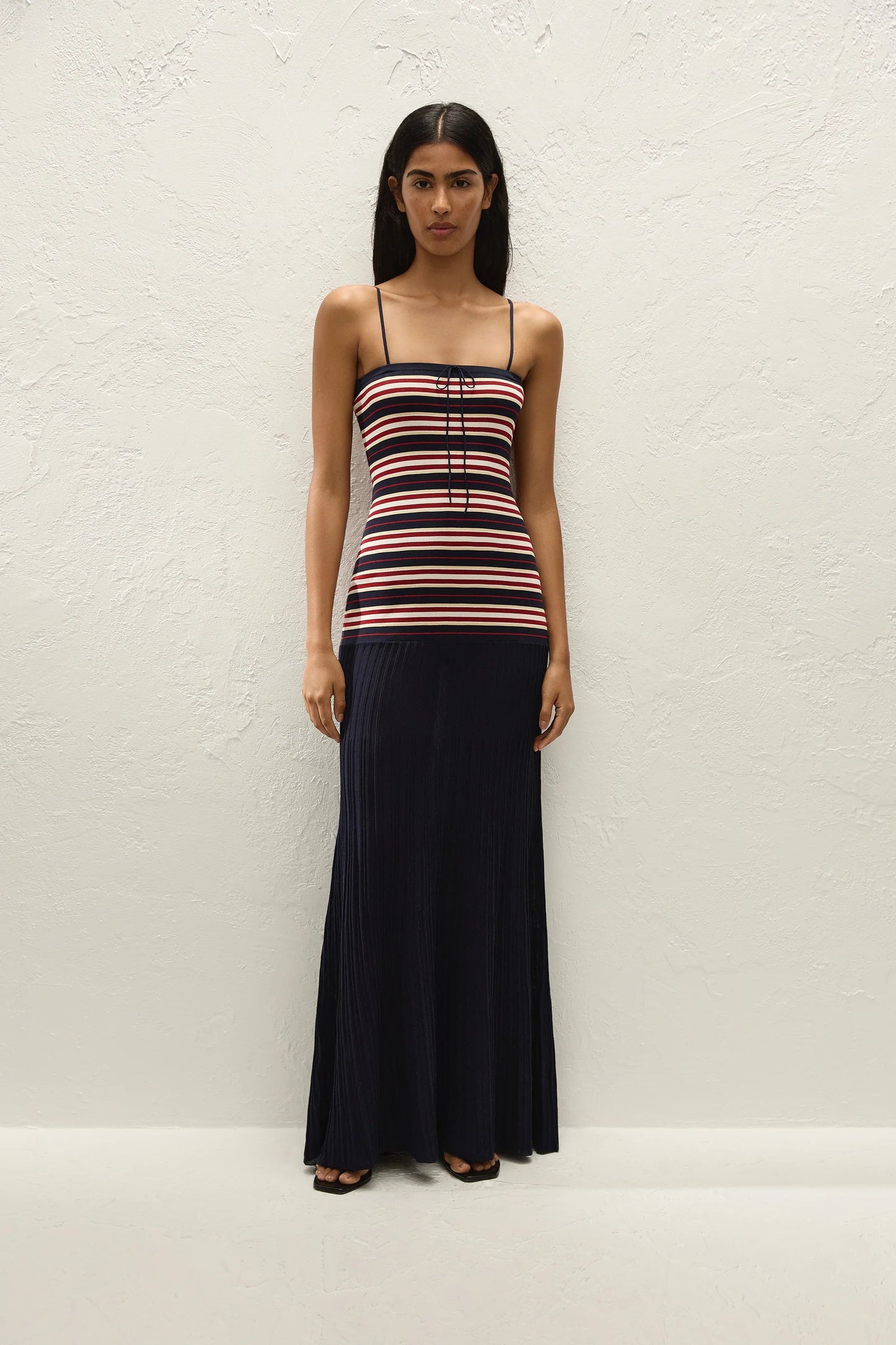 Faithfull Doris Maxi Dress Cila Stripe Navy