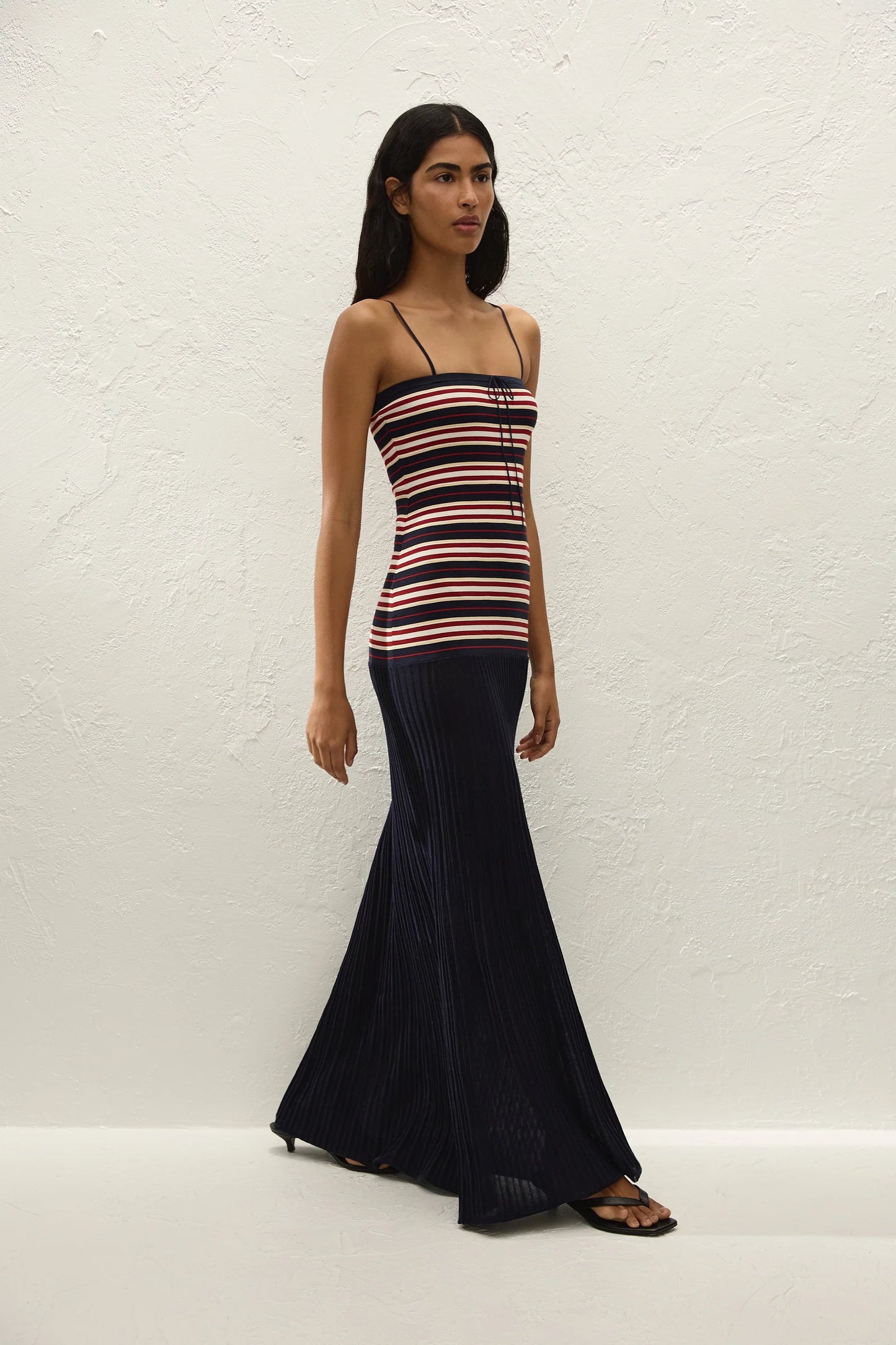 Faithfull Doris Maxi Dress Cila Stripe Navy