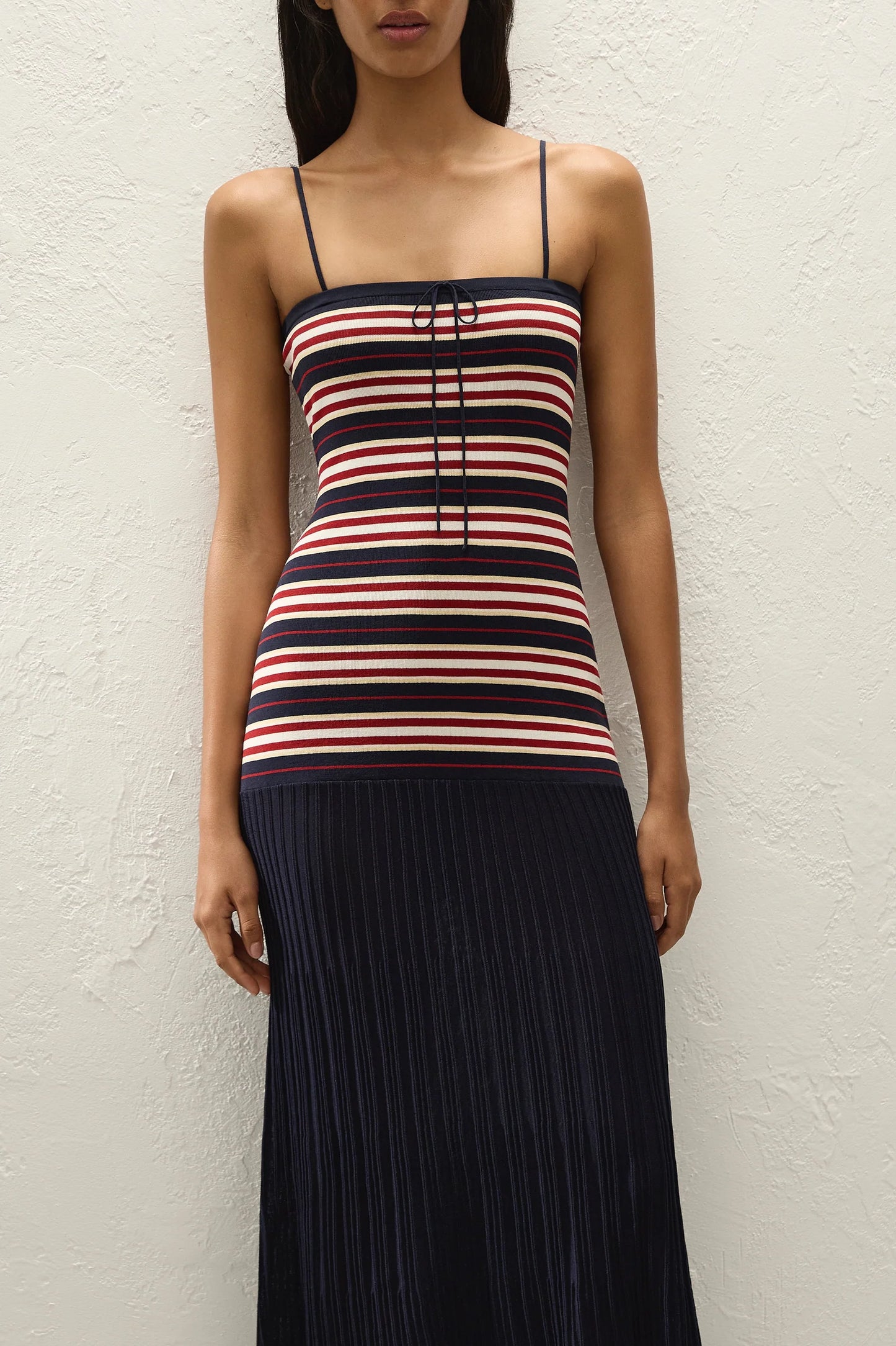 Faithfull Doris Maxi Dress Cila Stripe Navy