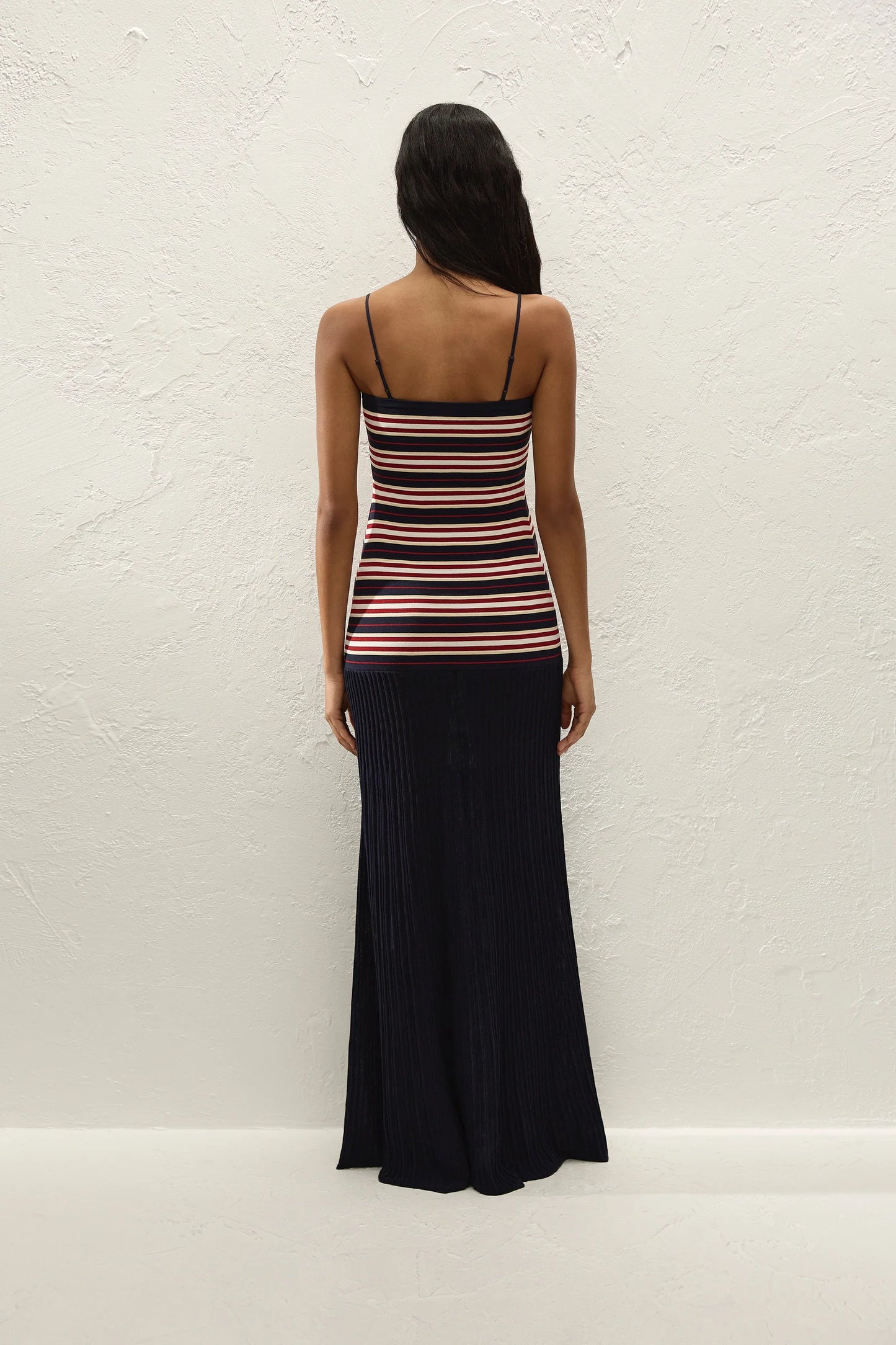 Faithfull Doris Maxi Dress Cila Stripe Navy