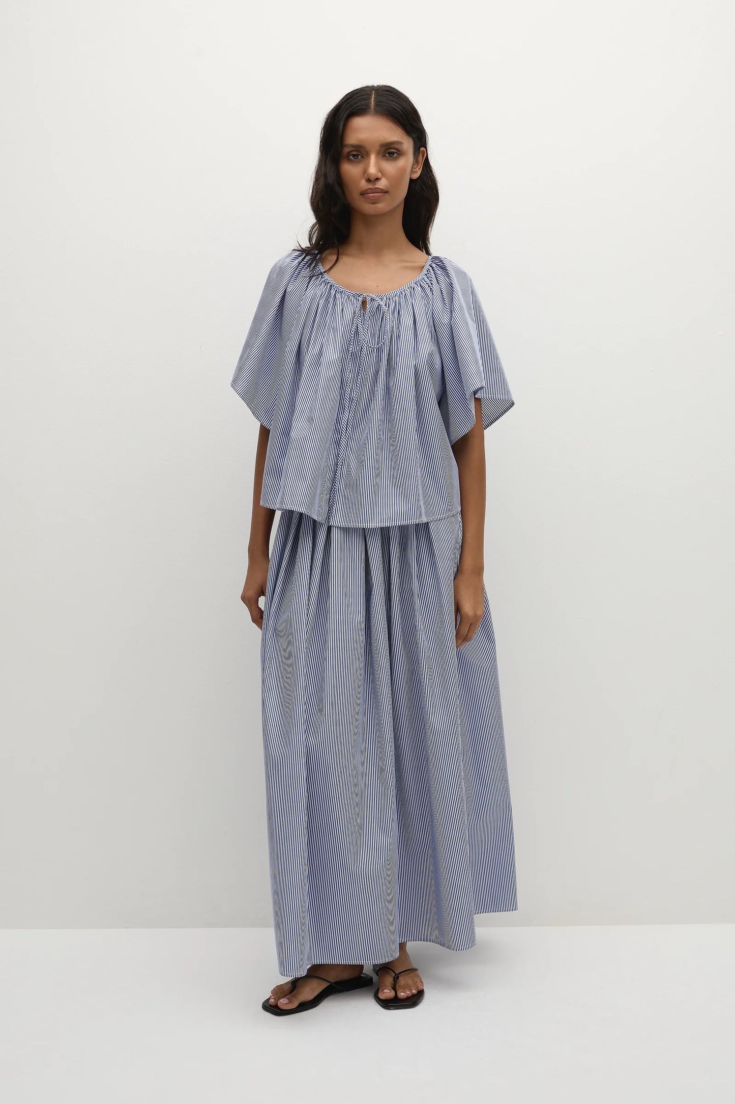 Ella Top Helle Stripe Vintage Navy