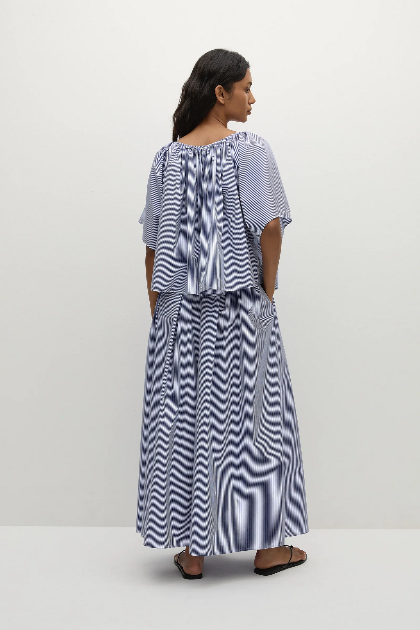 Ella Top Helle Stripe Vintage Navy