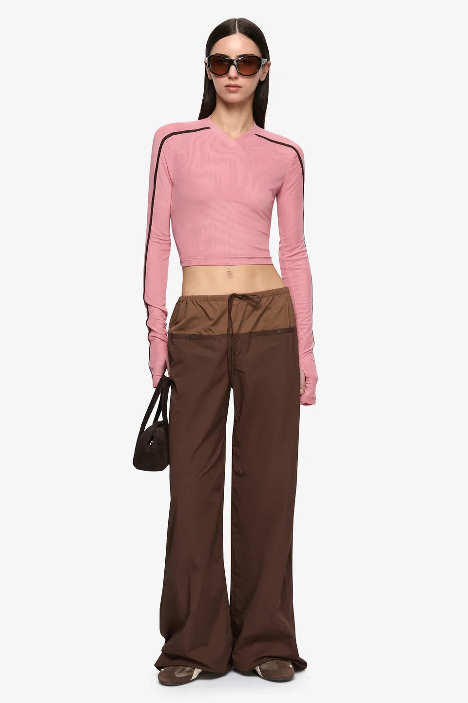 Alyna Long Sleeve Top Blush Choc