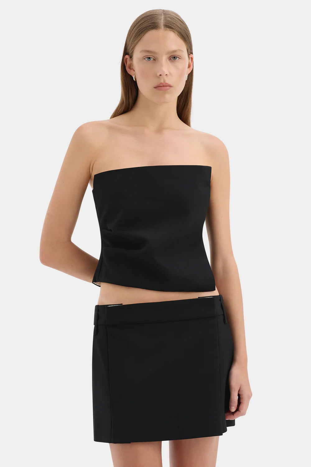 Rivoli Pleated Bodice Black