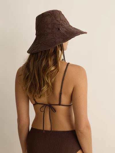Soleil Soleil Towelling Sun Hat Solstice Truffle