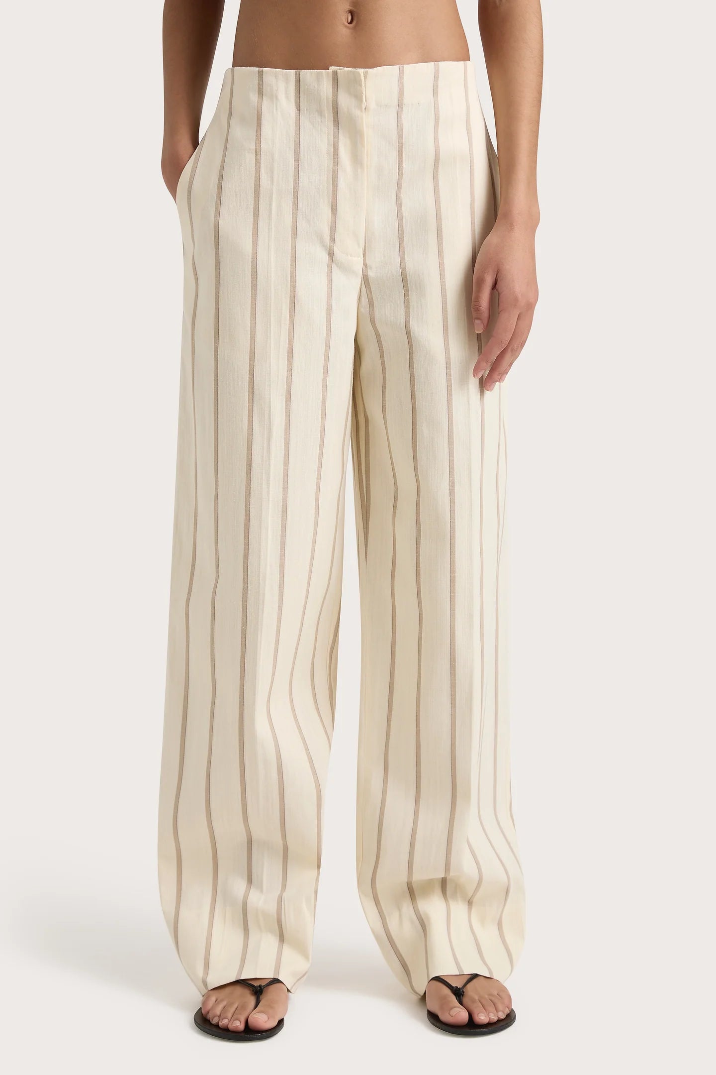 Mauve Stripe Trouser Butter