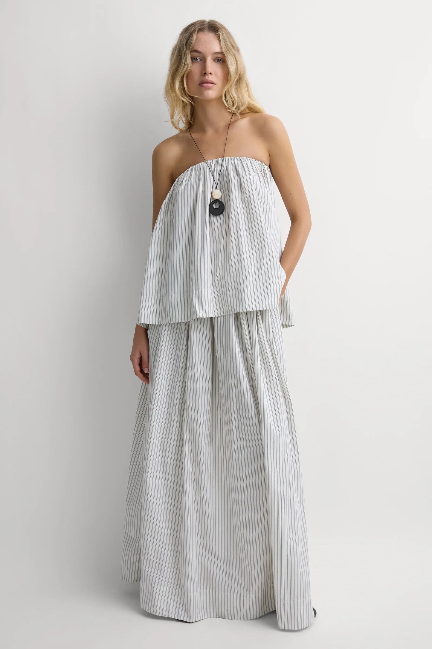Faithfull Maura Top Olivia Stripe Ecru