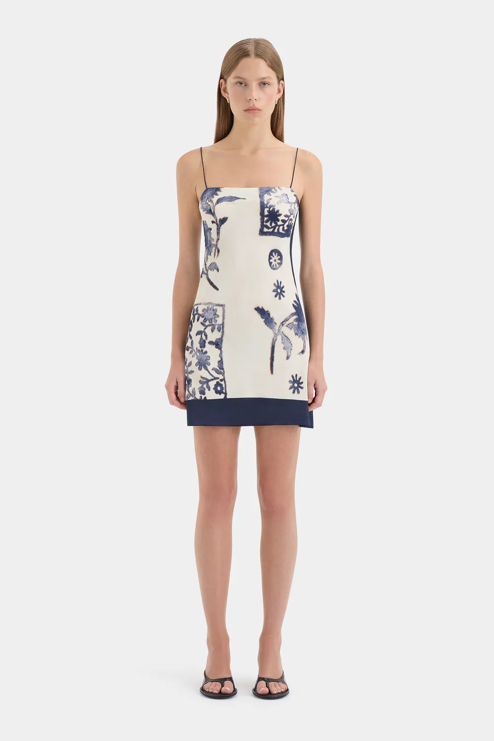 the marais printed chiffon mini dress The Marais Printed Chiffon Mini Dress
