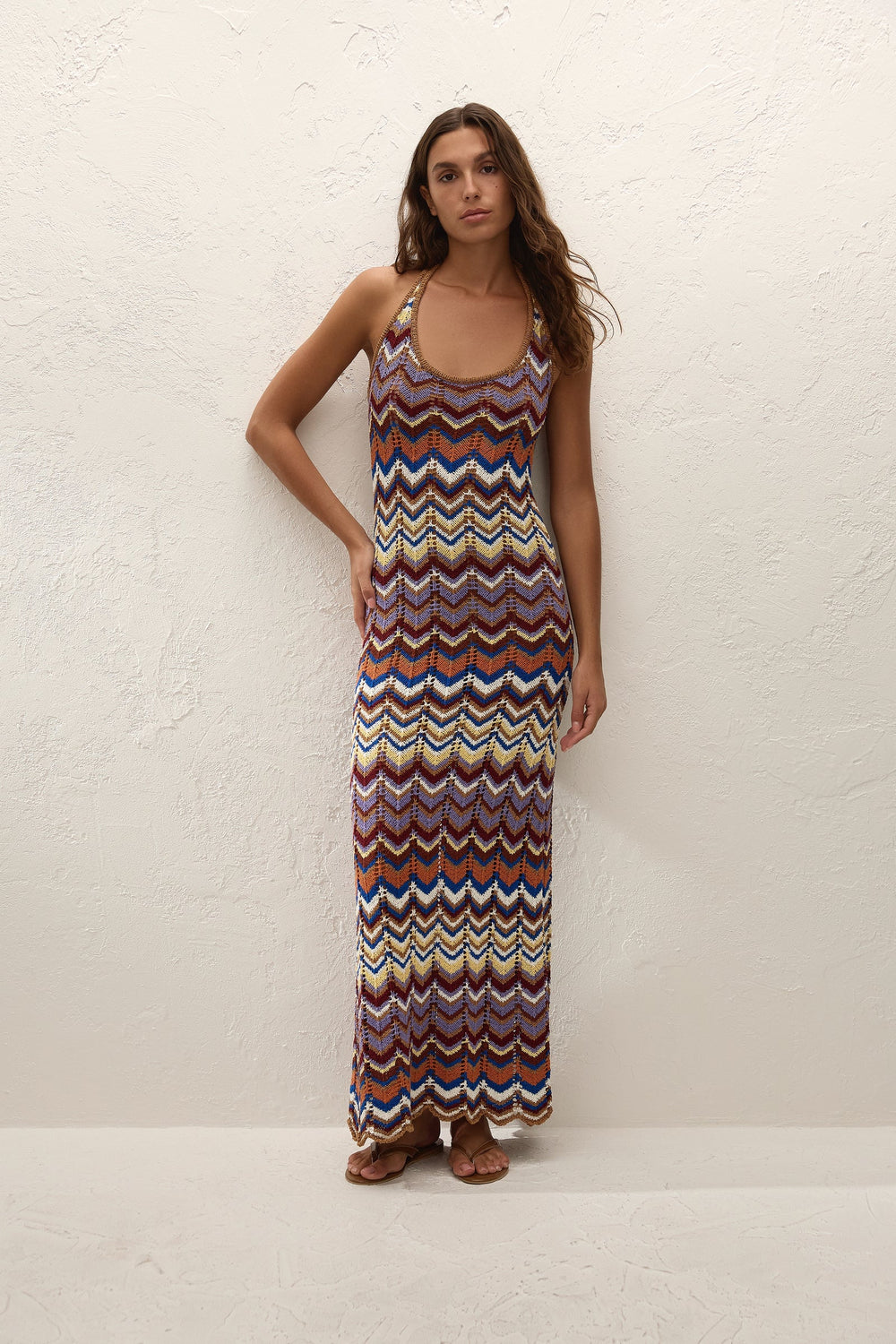 faithfull the brand chiara midi dress Faithfull the Brand Chiara Midi Dress Paloma Check Light Blue