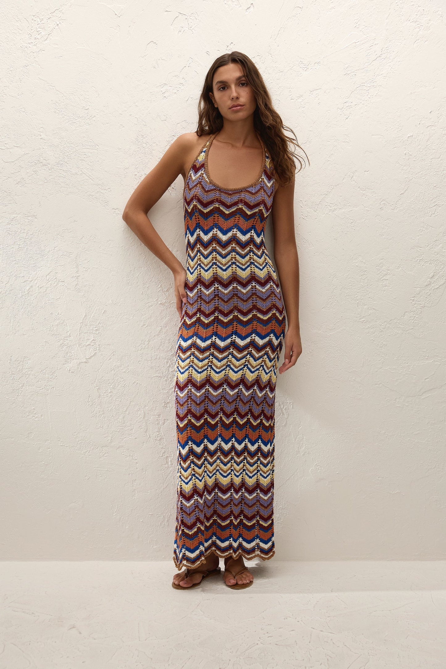 Elisa Maxi Dress Cadaques Stripe