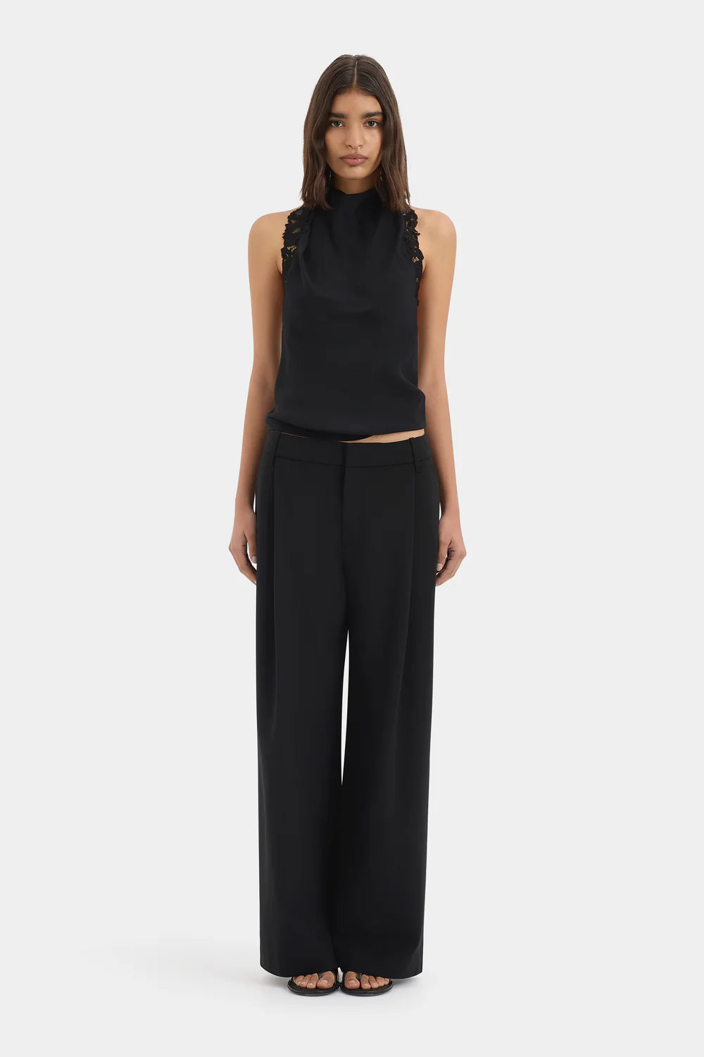 Sir Noria Halter Tie Top Black