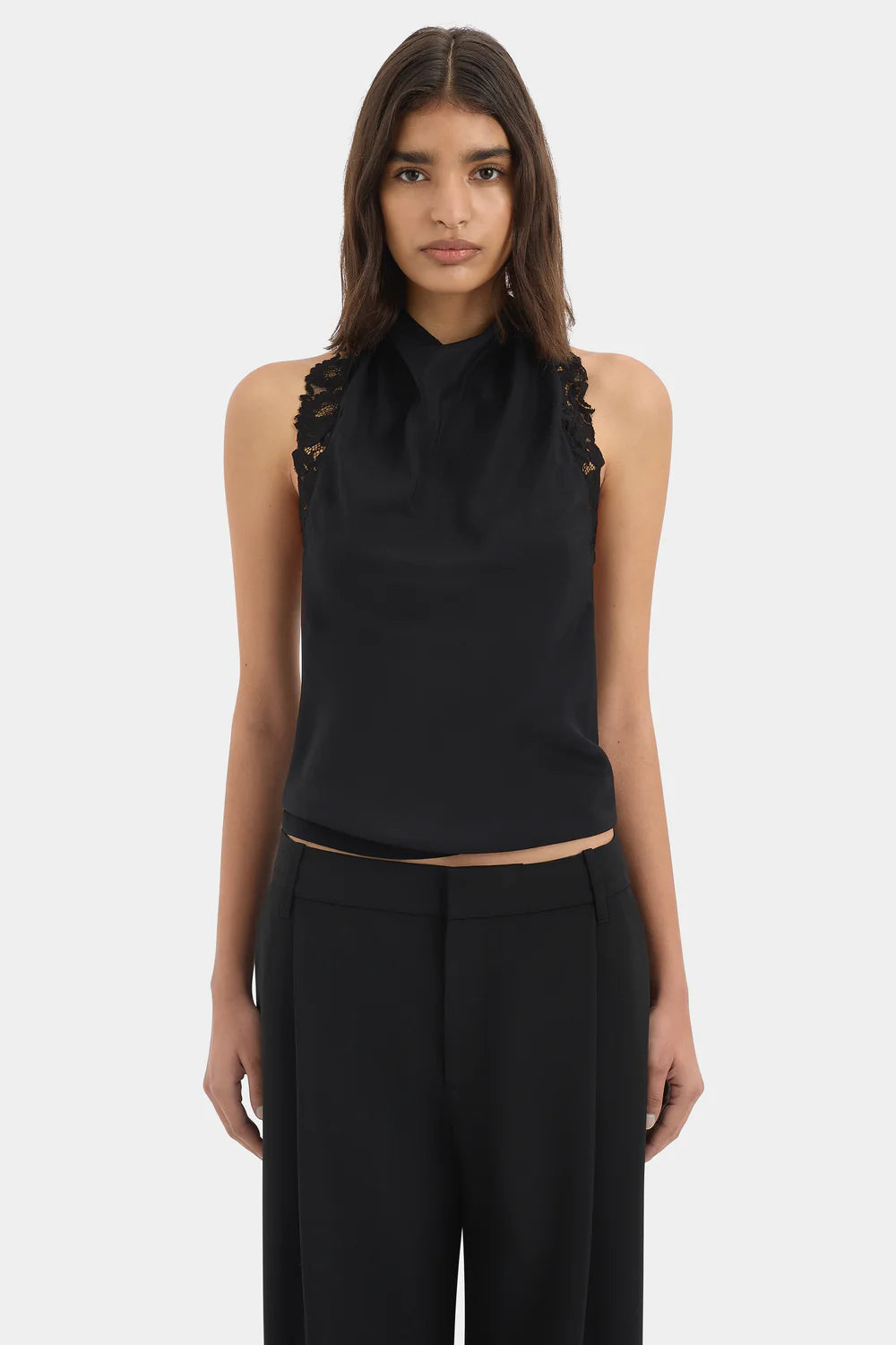 Sir Noria Halter Tie Top Black
