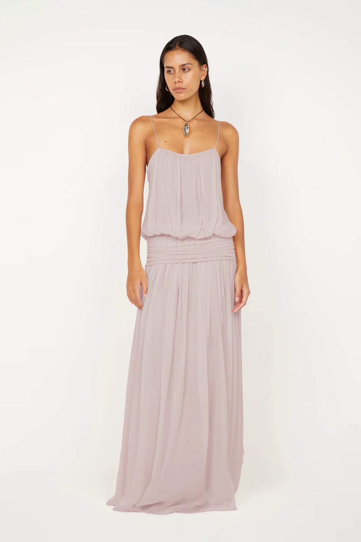 Camille Blouson Dress Mauve