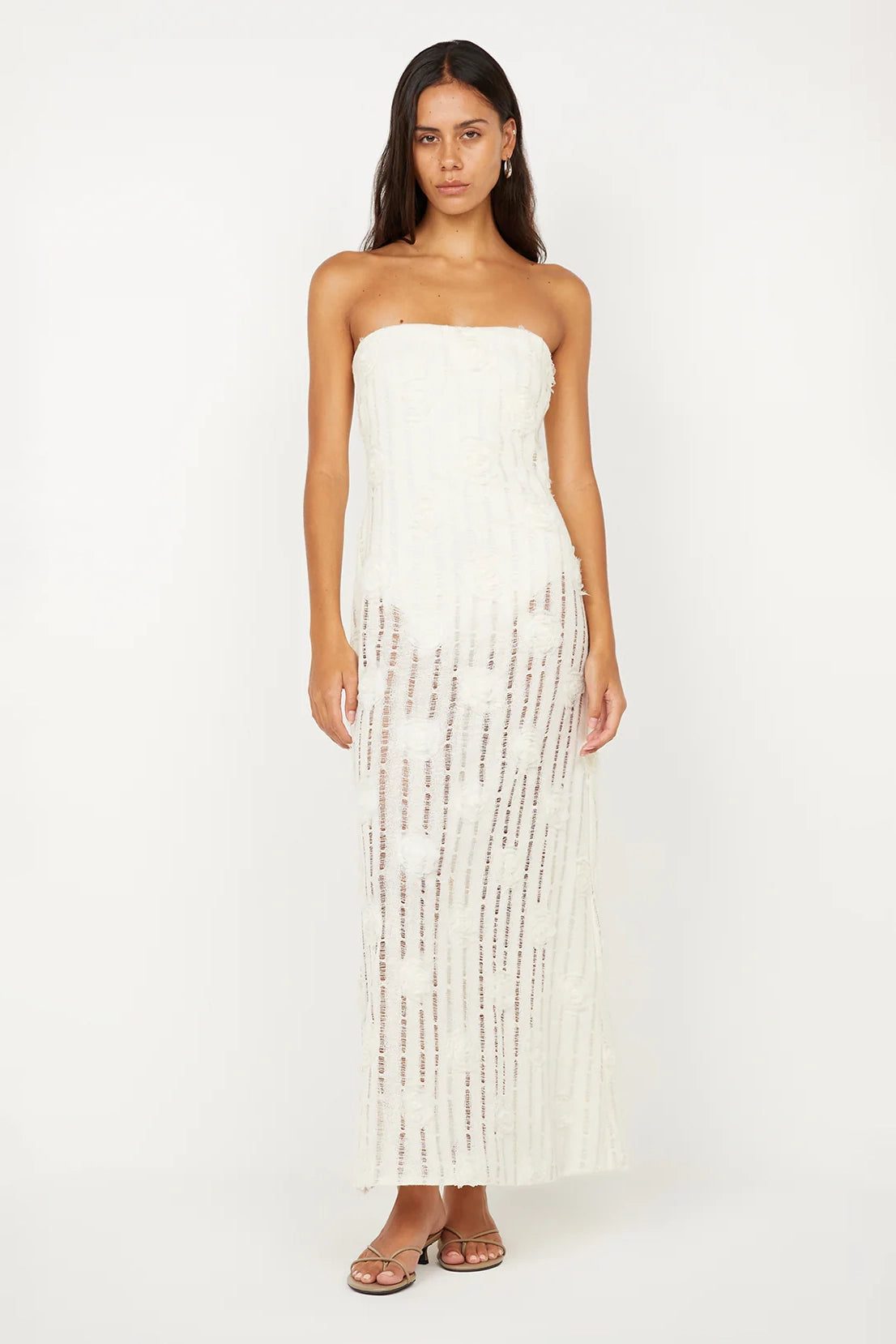 Amelie Strapless Dress ivory
