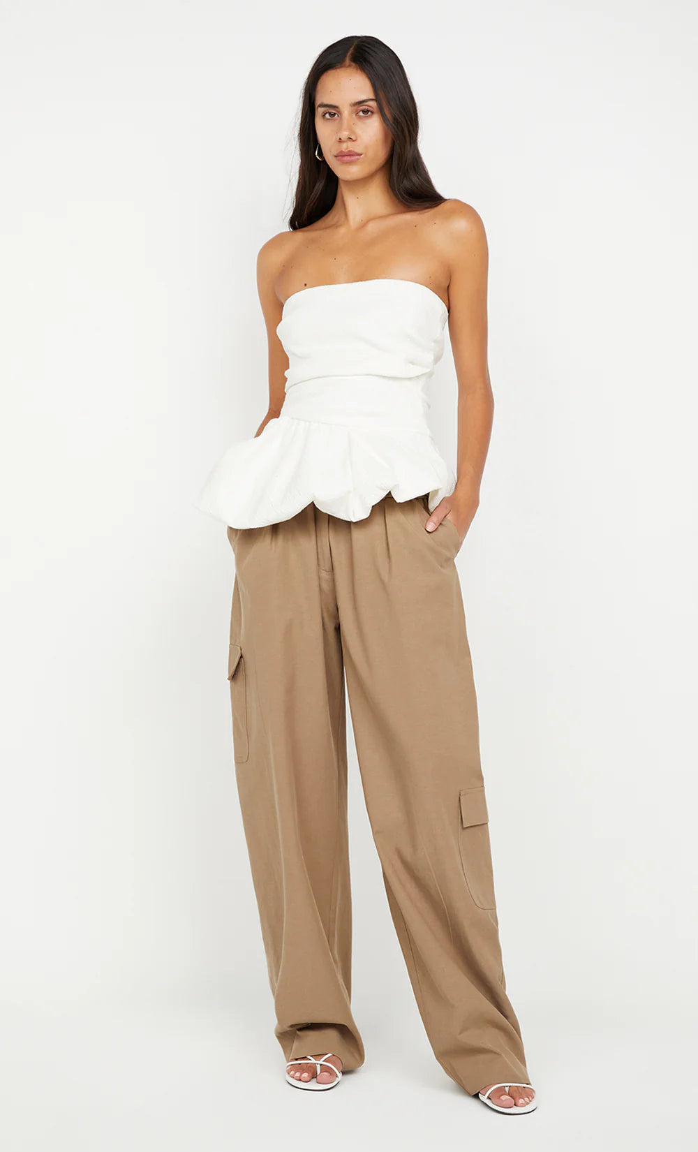 Rowena Strapless Top Ivory