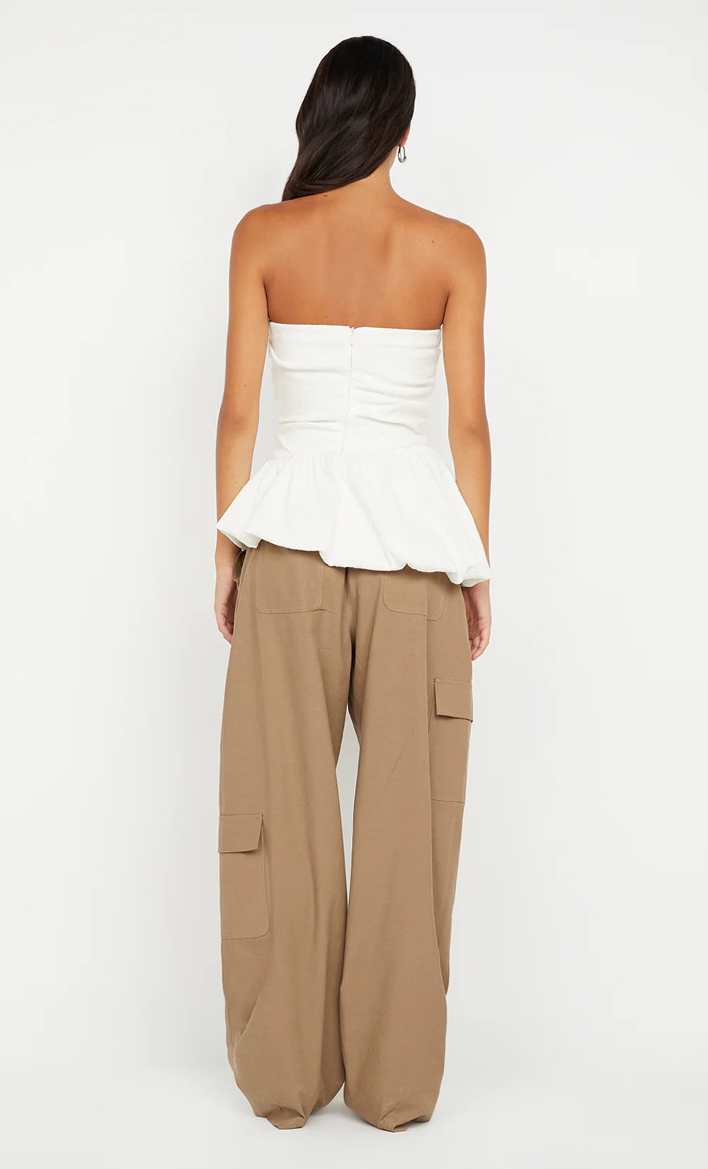 Rowena Strapless Top Ivory