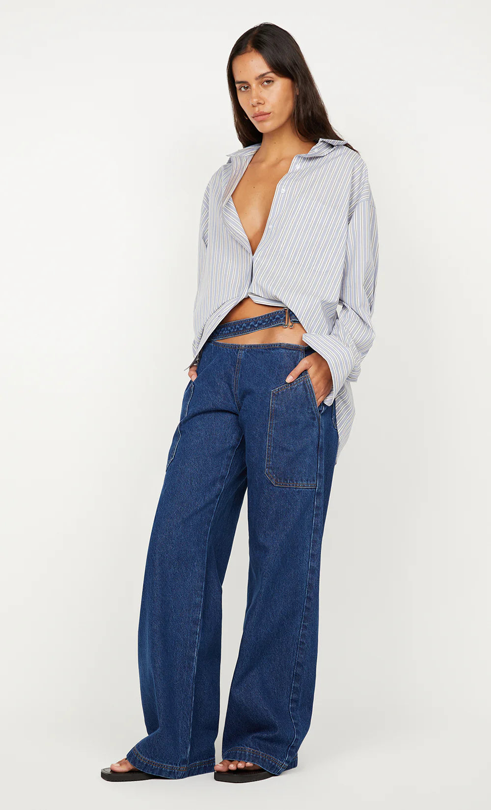 Hugh Shirt Blue Stripe