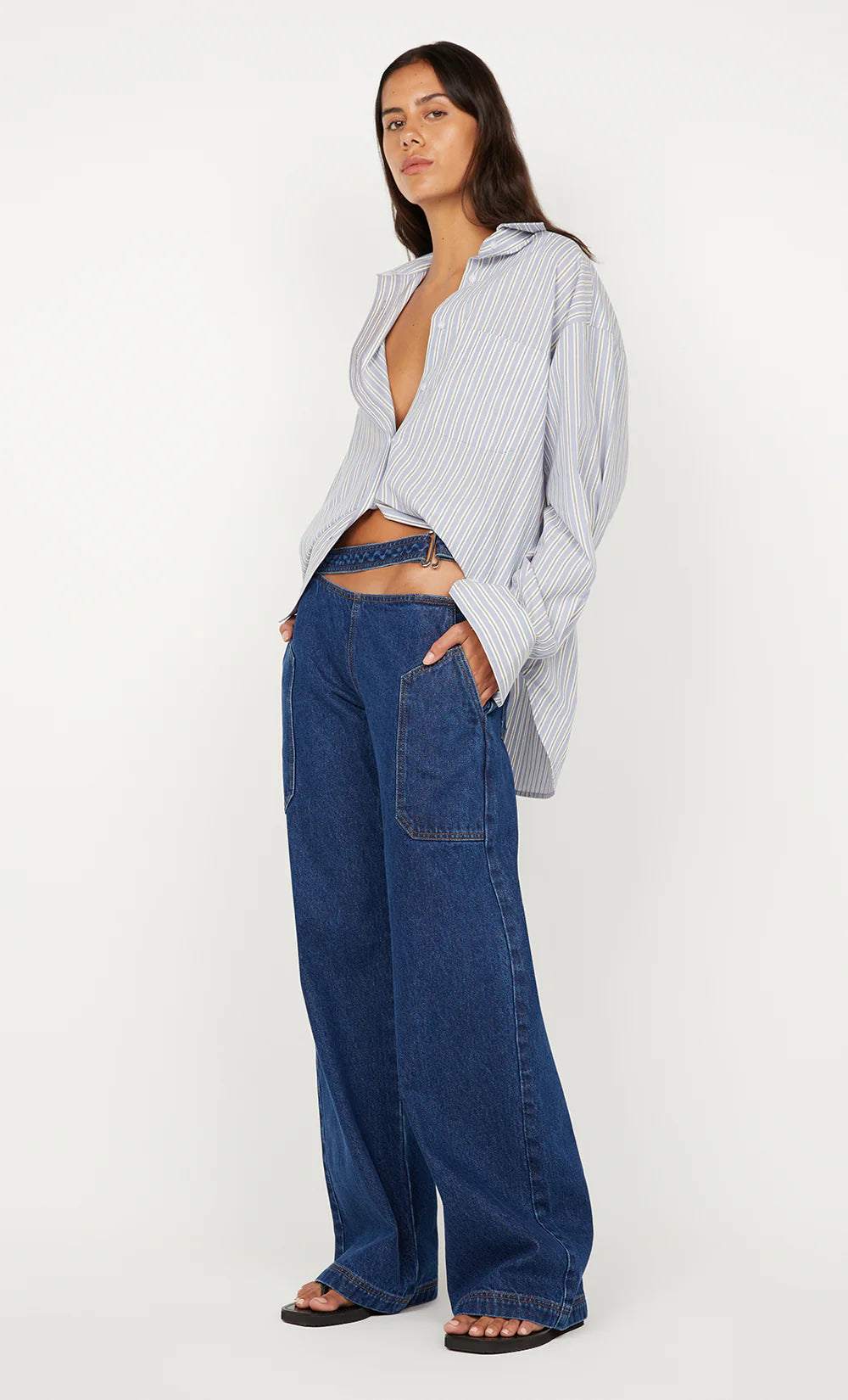 Hugh Shirt Blue Stripe