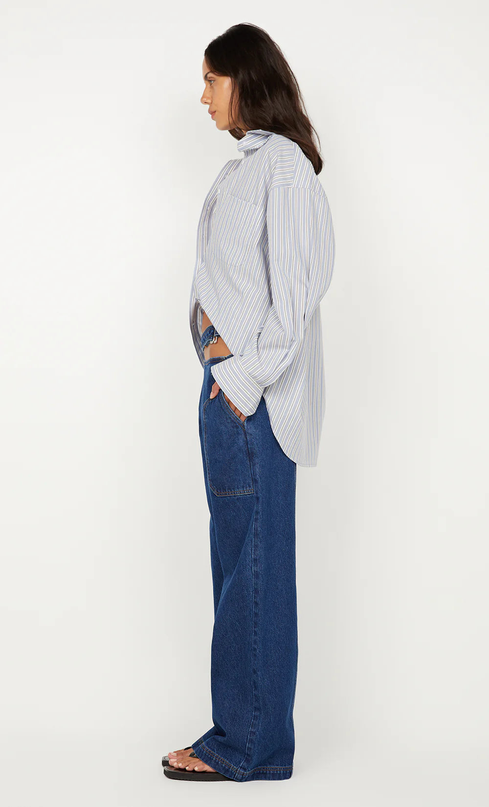 Hugh Shirt Blue Stripe