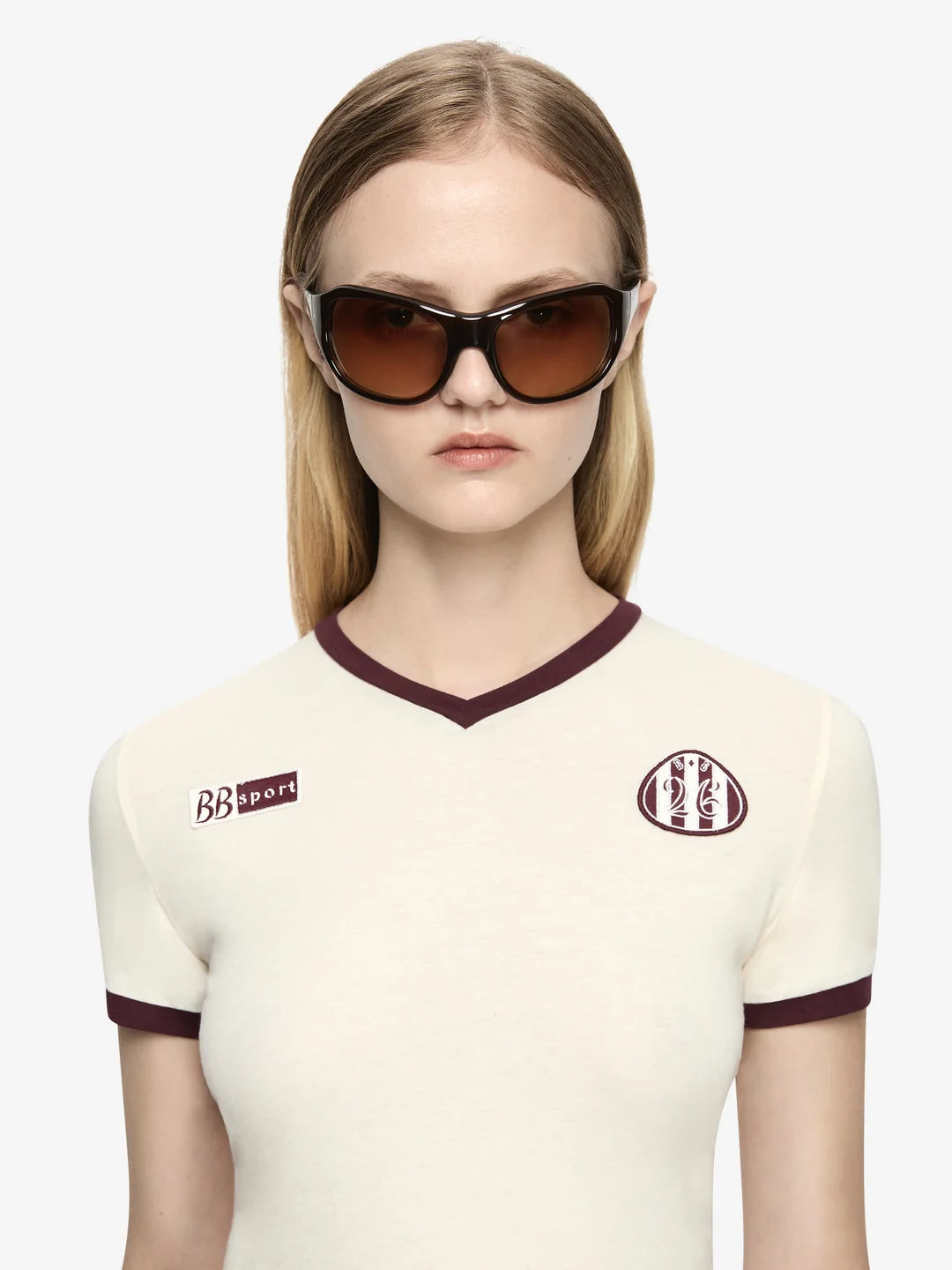 Bec and Bridge Solara Tee Ivory Plum