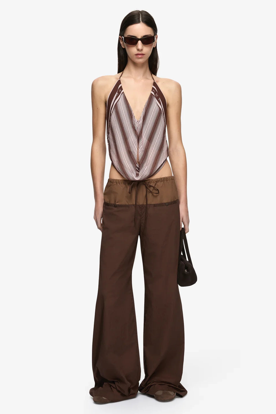 Laney Fold Pant Choc