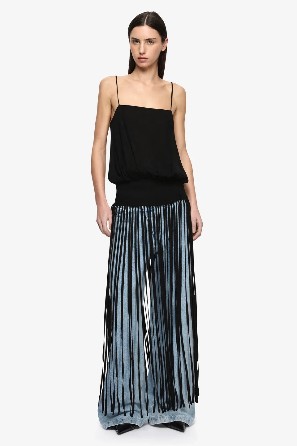 Bec and Bridge Melissa Fringe Top Black