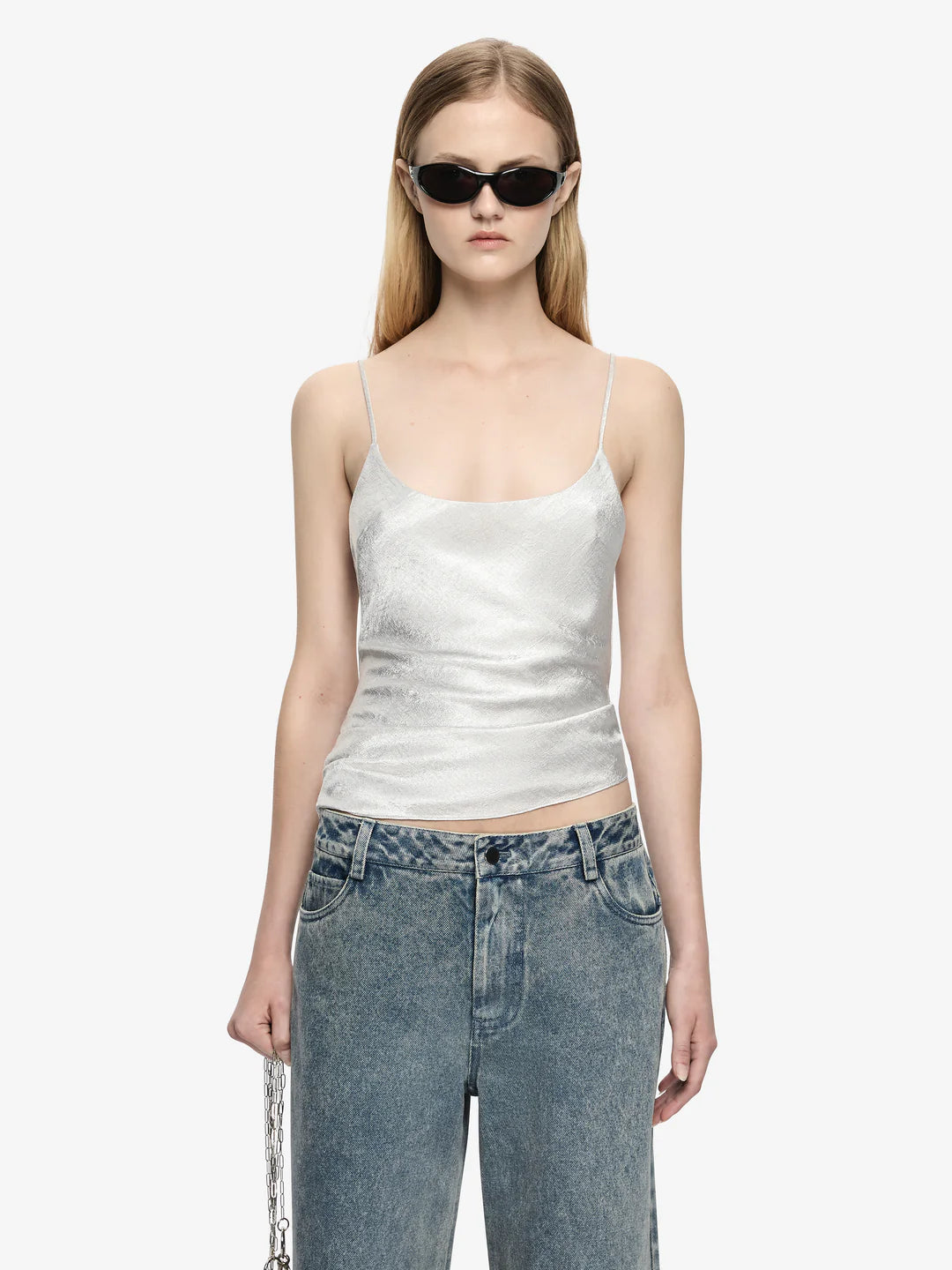 Bec and Bridge Juna Scoop Top Silver