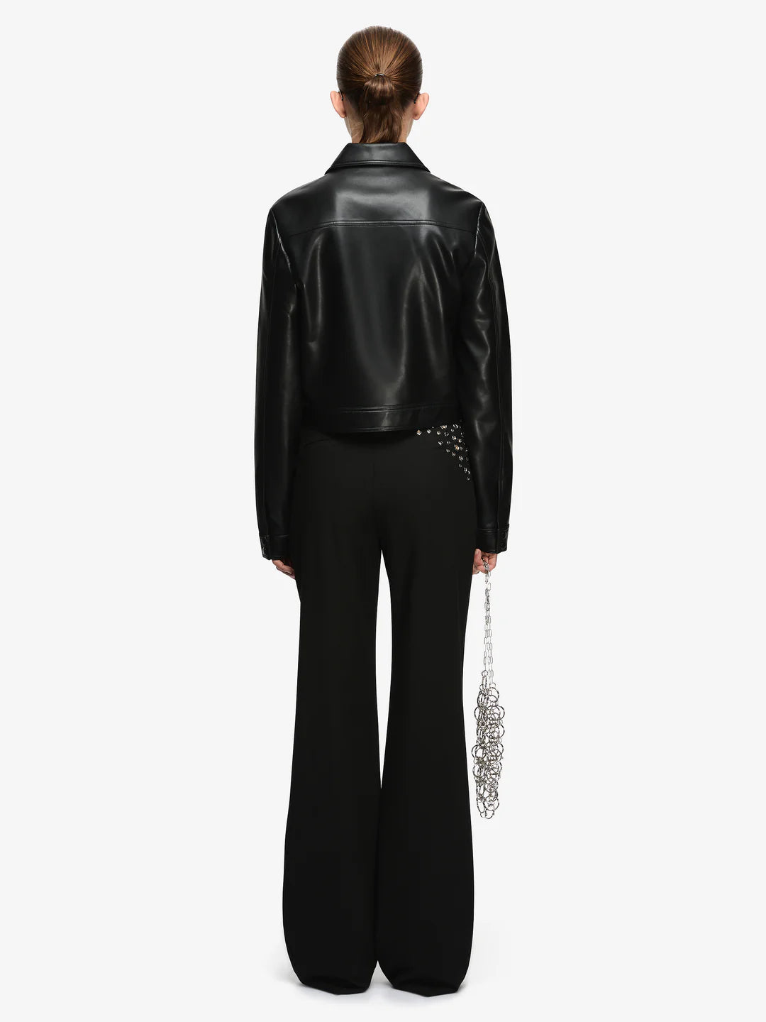 Saphira Cropped Jacket Black