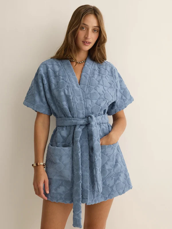 Soleil Soleil Towelling Mini Robe Solstice Truff