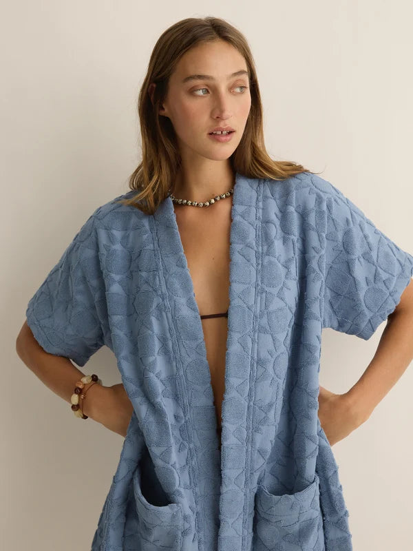 Soleil Soleil Towelling Mini Robe Solstice Truff