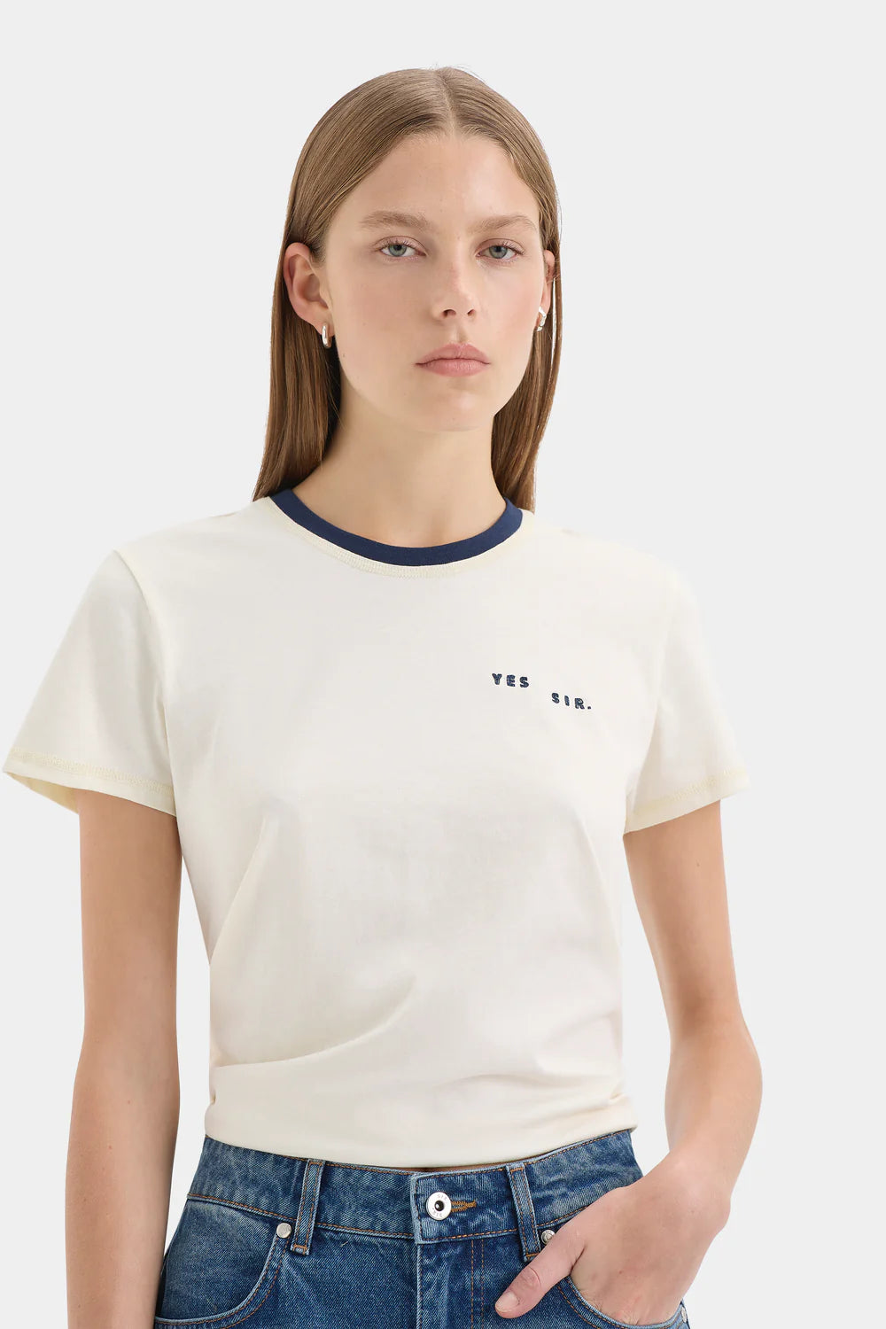 Yes SIR Crew Neck Tee