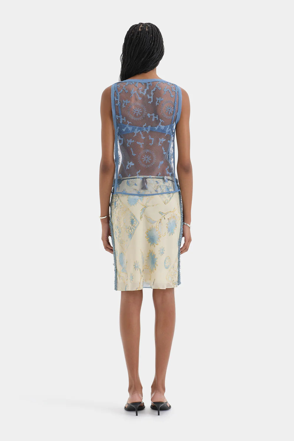 Cecile Ruffle Midi Skirt