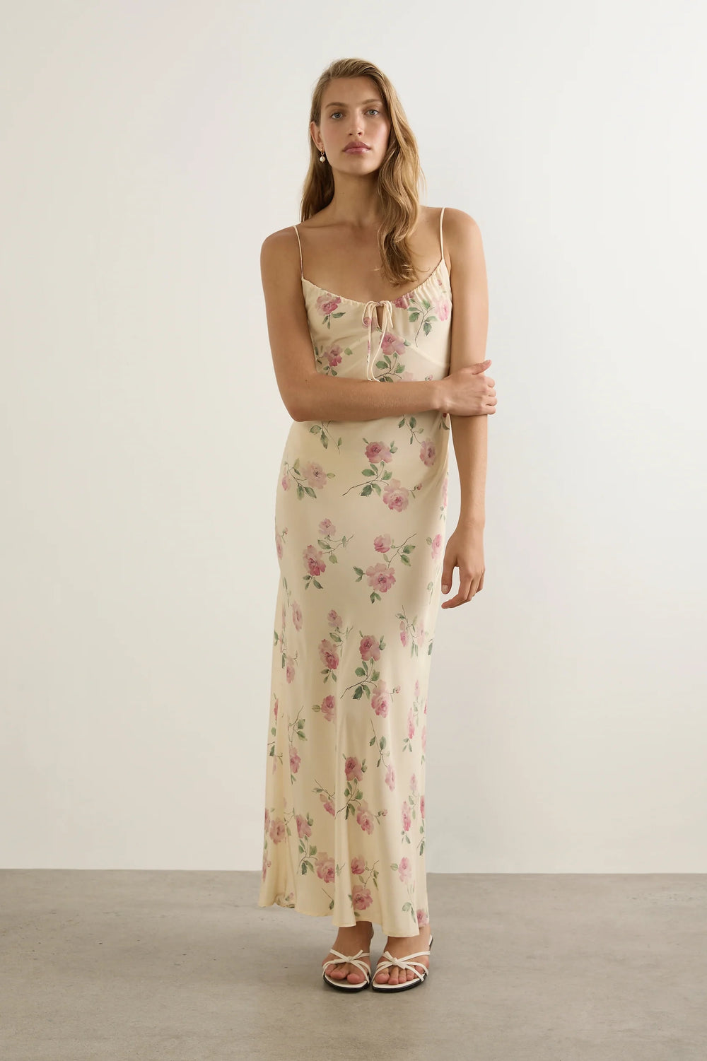 Anne Tie Slip Maxi Dress Nova Floral