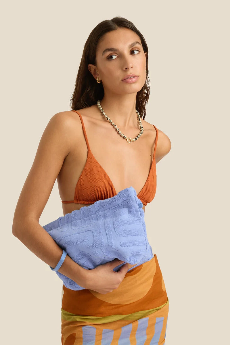 Towelling Pouch Kin Cornflower