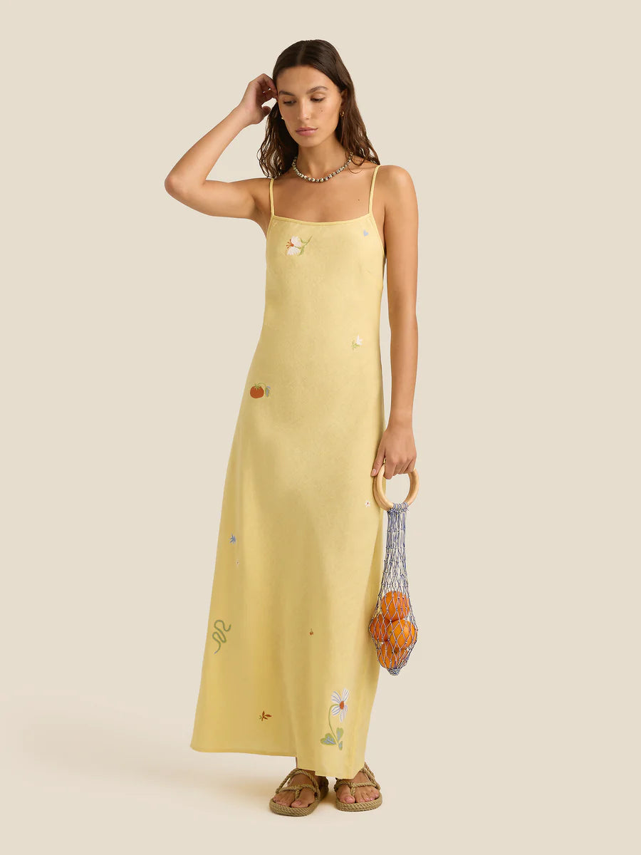 Lana Dress Charm Embroidery