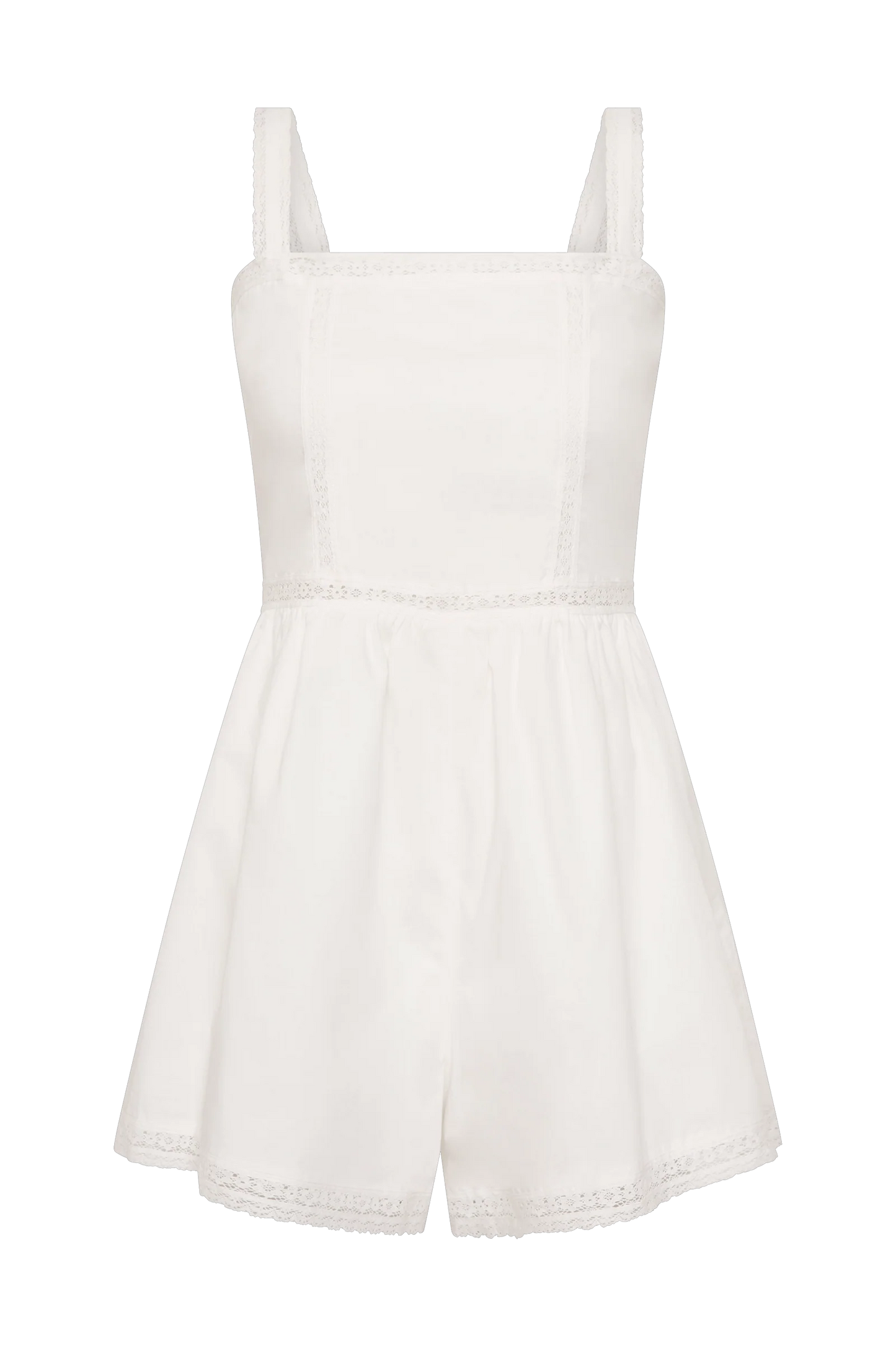 Emilia Playsuit White