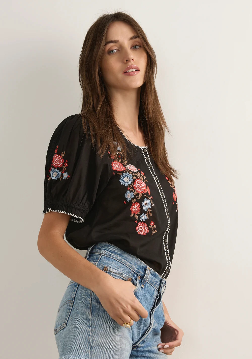 Auguste Adelle Blouse Black