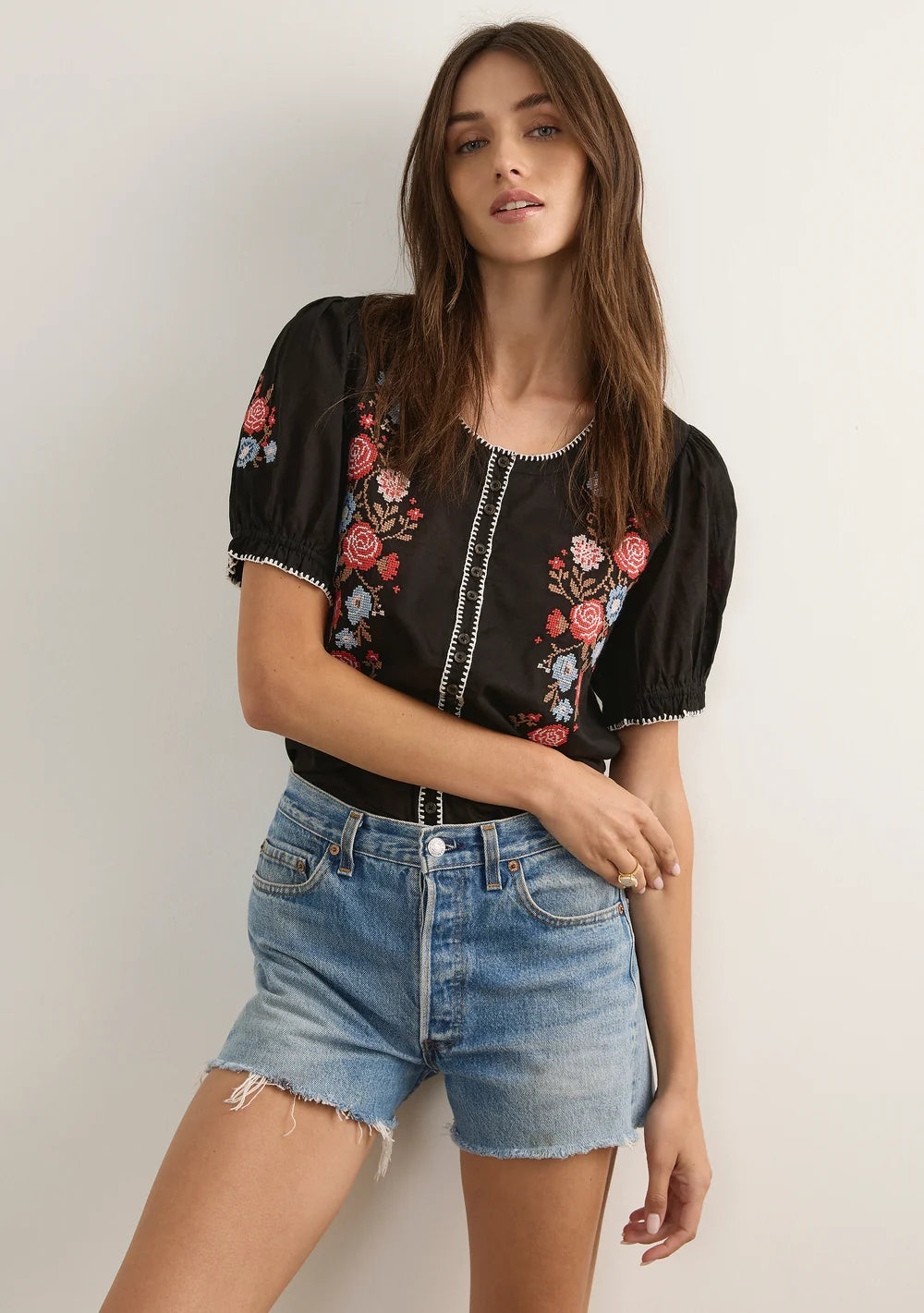 Auguste Adelle Blouse Black