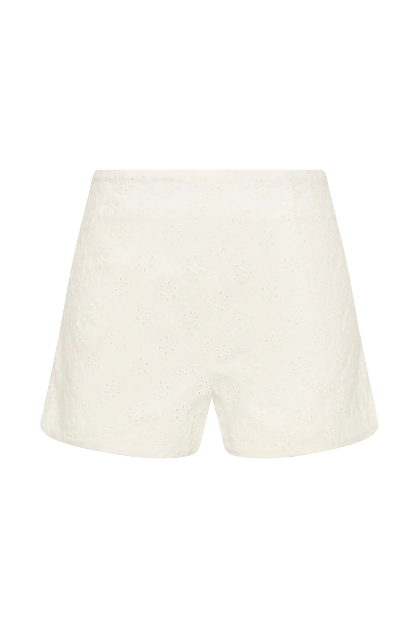 Olivia Short Valentina Broderie White