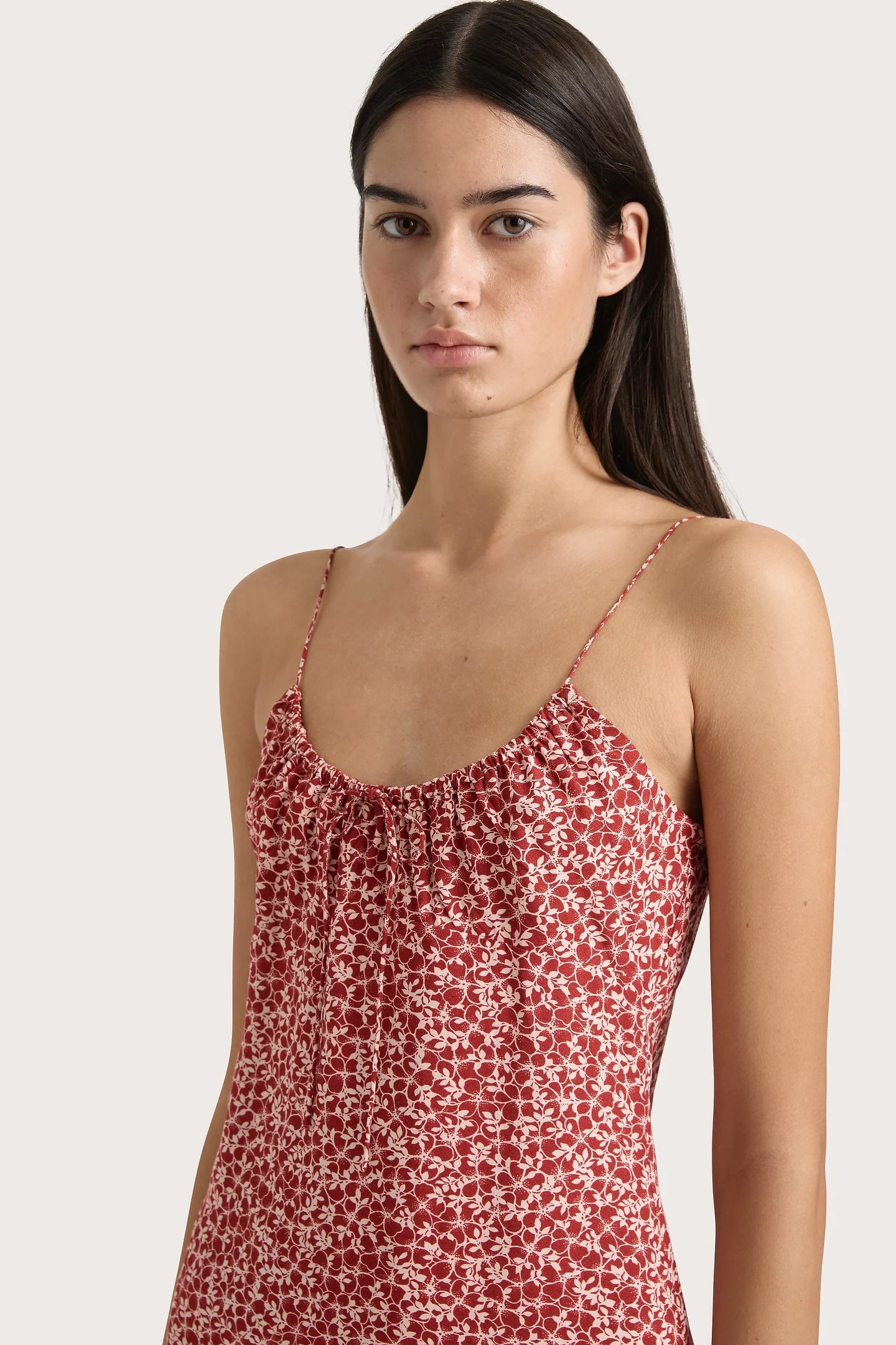 Pau Mini Dress Peony Garnet